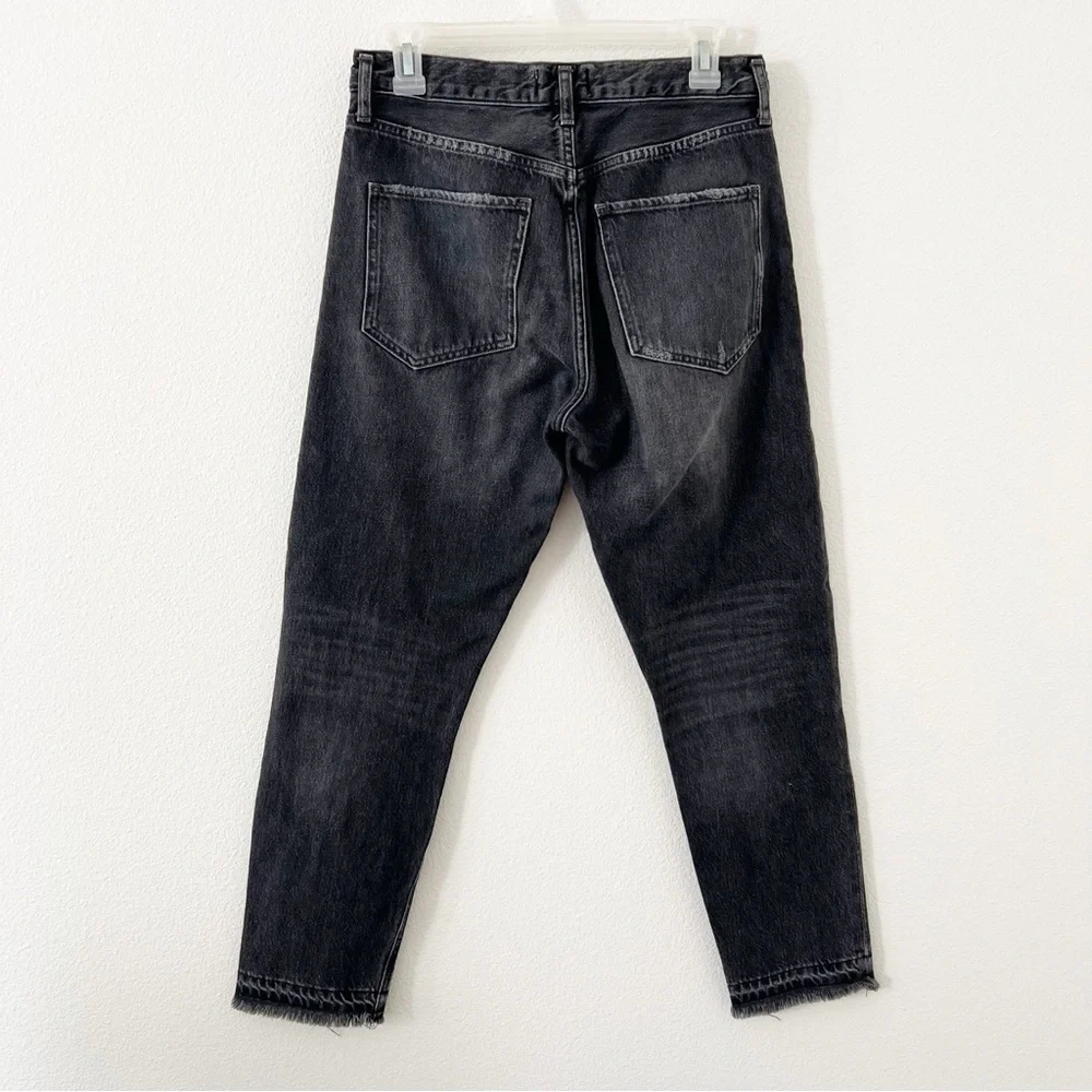 AGOLDE Jamie Jeans Straight Leg Gray Black Size 27 Revolve